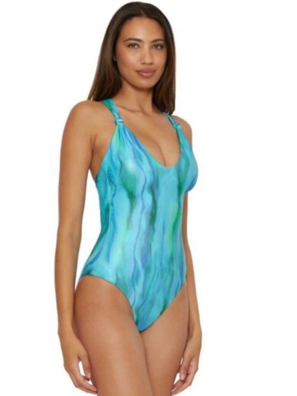 Becca by Rebecca Virtue Metallic Solar Energy One Piece Women's Swim Suit